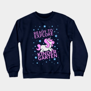 Ready To Explore Kindergarten dark Crewneck Sweatshirt